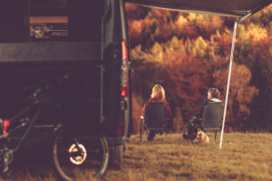 Recreational Vehicle in the Fall