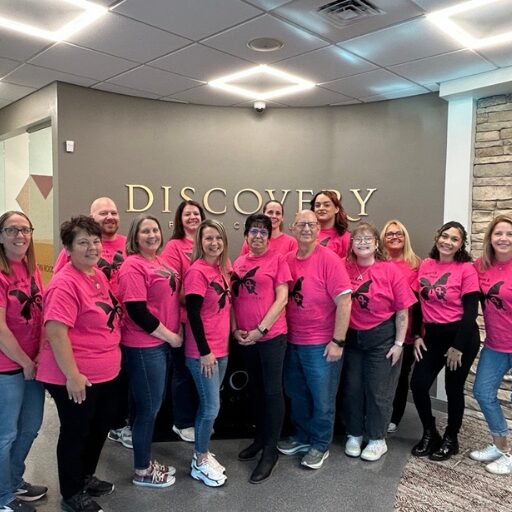 images for community involvement page (5) DFCU team in pink t-shirts